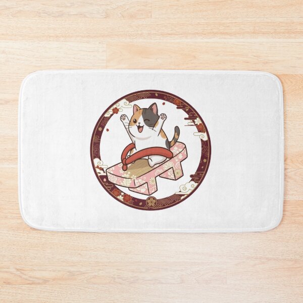 Item preview, Geta Cat – Lucky Calico Ride | Cute Japanese Kawaii Cat Illustration designed and sold by HNstory.