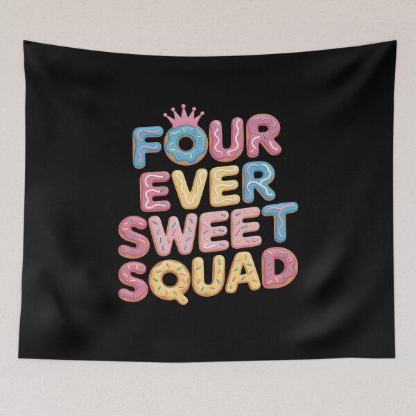 Item preview, Four Ever Sweet Squad 4Th Birthday Girl Donut Lover designed and sold by RonnasJackson.