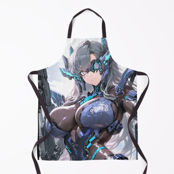 Item preview, Neon Core Cyborg – Futuristic Anime Sci-Fi Warrior Art designed and sold by Dyan4.