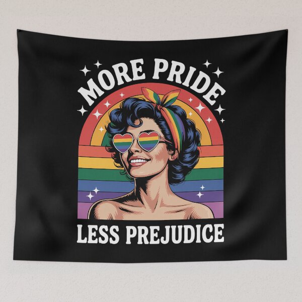 Item preview, More Pride Less Prejudice Rainbow LGBT Gay Lesbian Pride designed and sold by JonathalIngham.