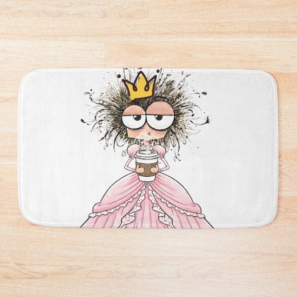 Item preview, Caffeine Queen – Funny Coffee Lover Princess Illustration designed and sold by Happy'CLICK'.