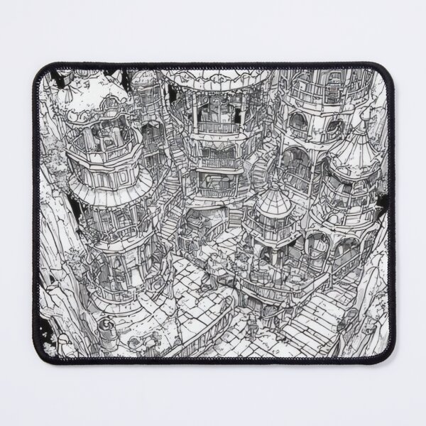 Item preview, Castle architecture drawn in the mountains designed and sold by Mianku | Für das Leben.