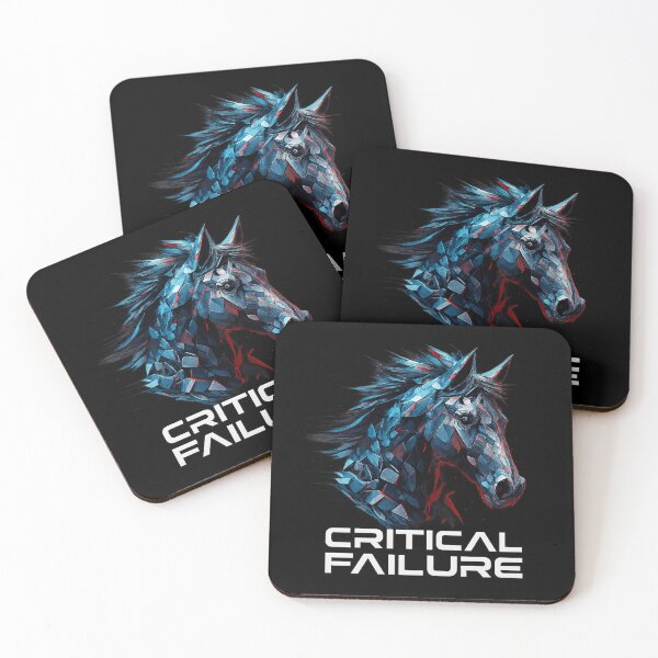 Item preview, Critical Failure - Glitched Polygon Horse Head designed and sold by MKreative Studio.