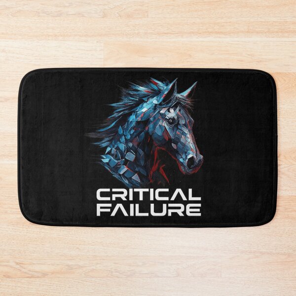 Item preview, Critical Failure - Glitched Polygon Horse Head designed and sold by MKreative Studio.
