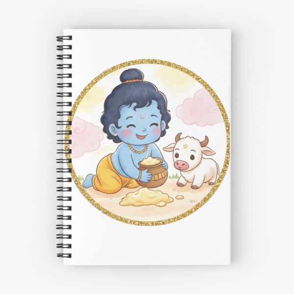 Item preview, Baby Krishna’s Butter Fun – Cute Spiritual Art designed and sold by InnerDivineSoul.