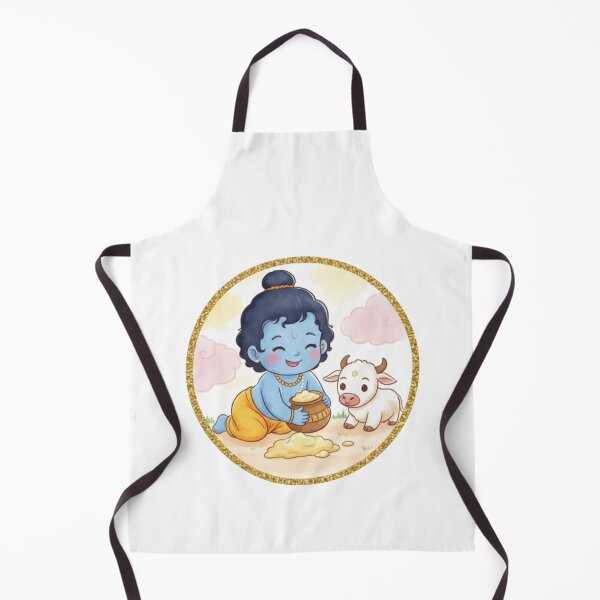 Item preview, Baby Krishna’s Butter Fun – Cute Spiritual Art designed and sold by InnerDivineSoul.