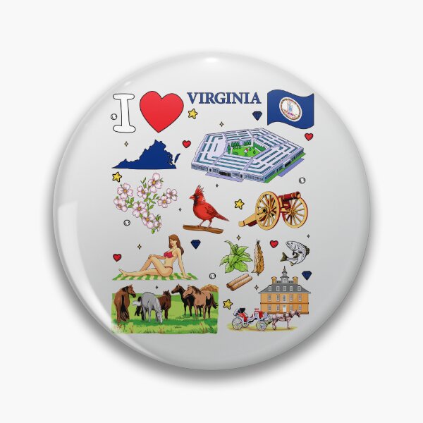 Item preview, I Love Virginia - State Pride & Landmarks T-Shirt Desig designed and sold by mashmosh.