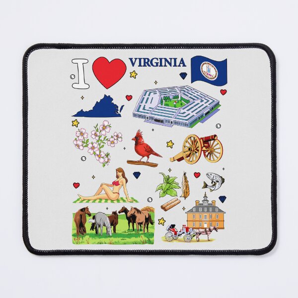 Item preview, I Love Virginia - State Pride & Landmarks T-Shirt Desig designed and sold by mashmosh.