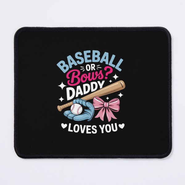 Item preview, Baseball Or Bows Daddy Loves You Gender Reveal designed and sold by Rrettgison.