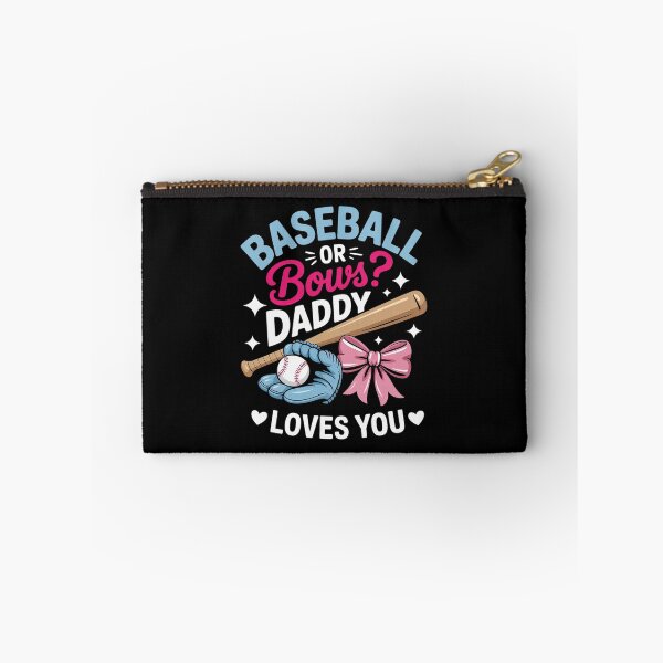 Item preview, Baseball Or Bows Daddy Loves You Gender Reveal designed and sold by Rrettgison.