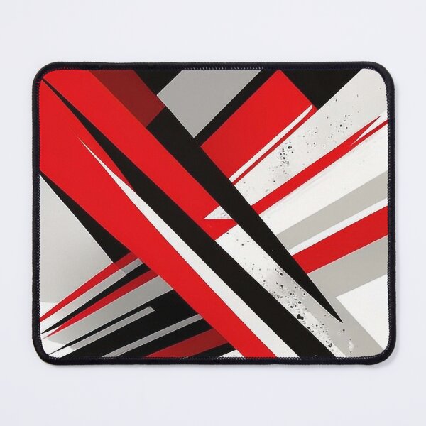 Item preview, Abstract Red Black Geometry designed and sold by PaintbrushPlace.