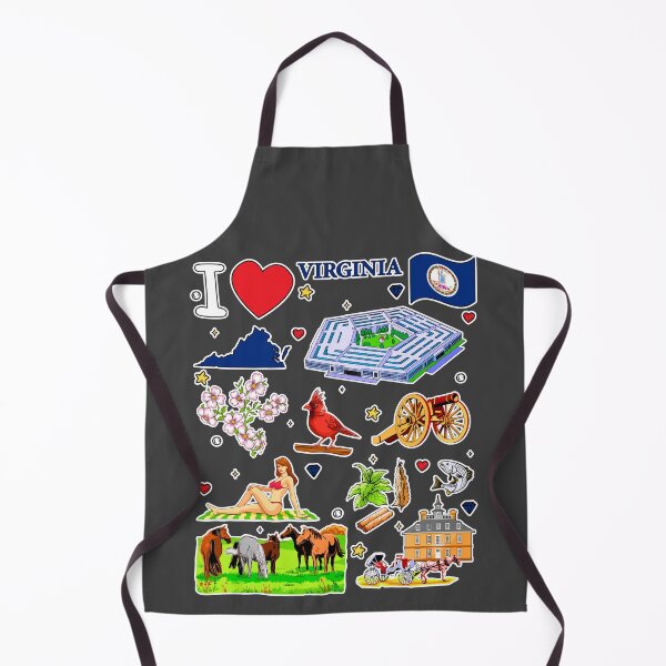 Item preview, I Love Virginia Sticker Pack, Iconic State Symbols & Landmarks Design designed and sold by mashmosh.