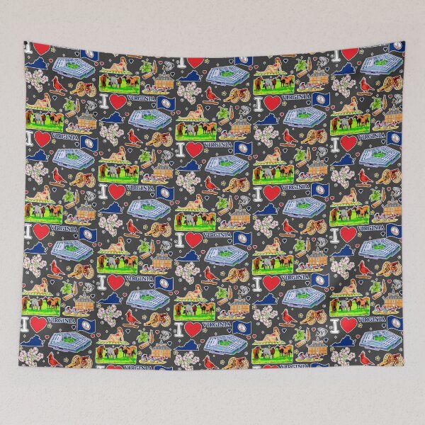 Item preview, I Love Virginia Sticker Pack, Iconic State Symbols & Landmarks Design designed and sold by mashmosh.