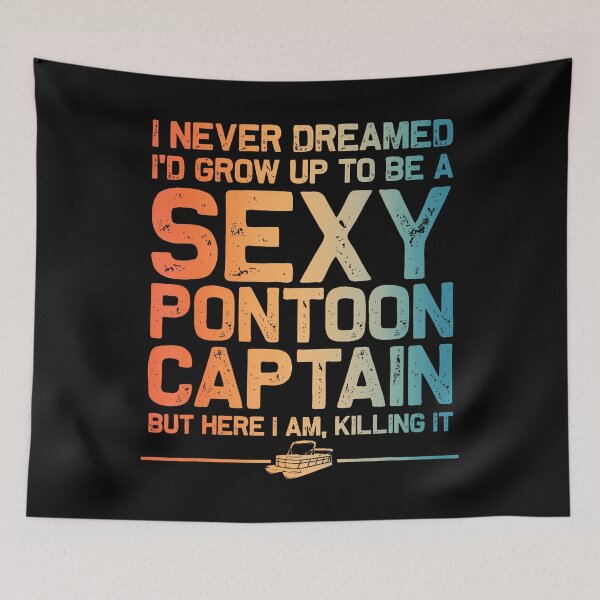 Item preview, Funny Sexy Pontoon Captain Boat Captain Women Girls designed and sold by SarahLorri.