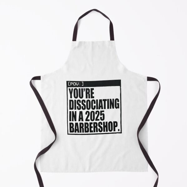 Item preview, POV: Dissociating in a 2025 Barbershop - Relatable Meme designed and sold by KAYJAY DESIGNS.