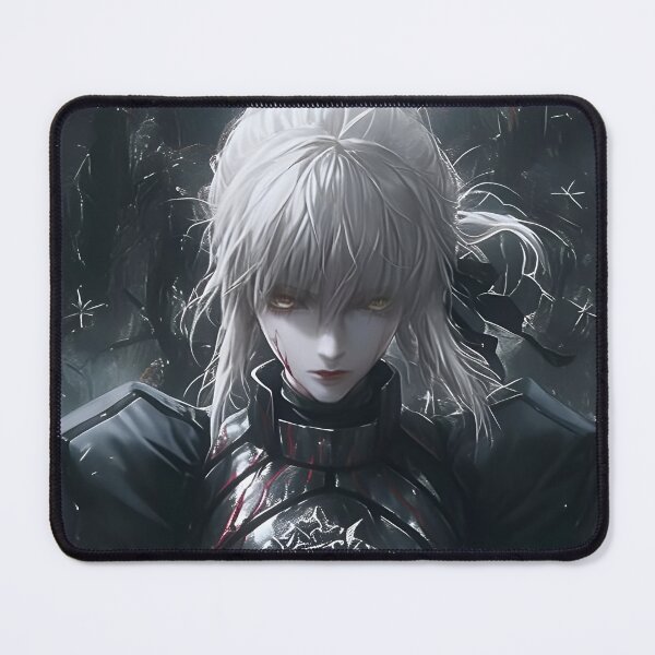 Item preview, Saber -Obsidian Oath Knight – Dark Fantasy Warrior Art designed and sold by Dyan4.