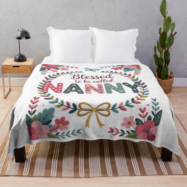 Item preview, Blessed to Be Called Nanny Floral Mother's Day designed and sold by Rrettgison.