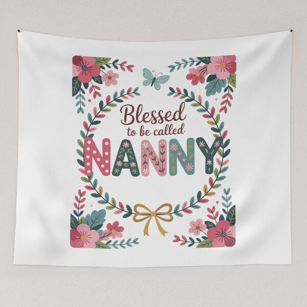 Item preview, Blessed to Be Called Nanny Floral Mother's Day designed and sold by Rrettgison.