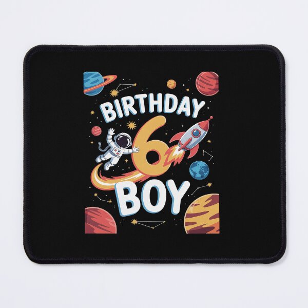 Item preview, Boys 6th Birthday Astronaut Space Planets Six Years old designed and sold by Rrettgison.