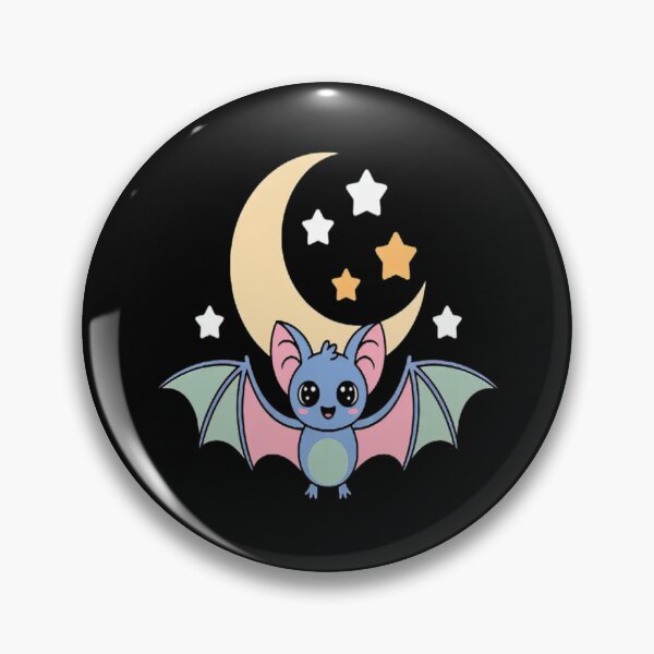Item preview, Nu Goth Aesthetic, Pastel Goth Bat Moon, Witchy Bat designed and sold by gandebro.
