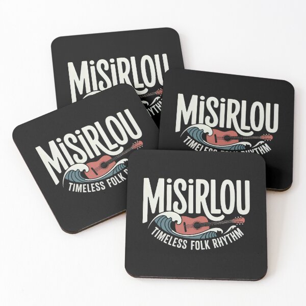 Item preview, Misirlou Folk Rhythm Design with Red Guitar and Ocean Wave Motion designed and sold by SplashTastic.