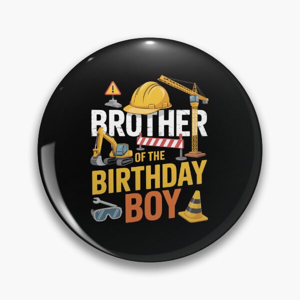 Item preview, Brother of the Birthday Construction Worker Boy Crew Bday designed and sold by Rrettgison.