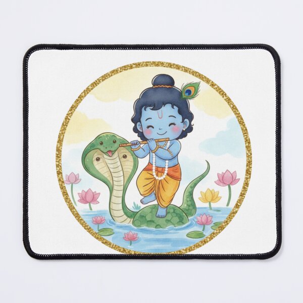 Item preview, Krishna's Divine Dance on Sesh Nag | Eternal Bliss of Kaliya Daman designed and sold by InnerDivineSoul.