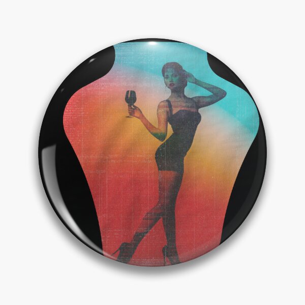 Item preview, Vintage Wine Aesthetics - Glamour Woman in Art Vase designed and sold by RDproject.