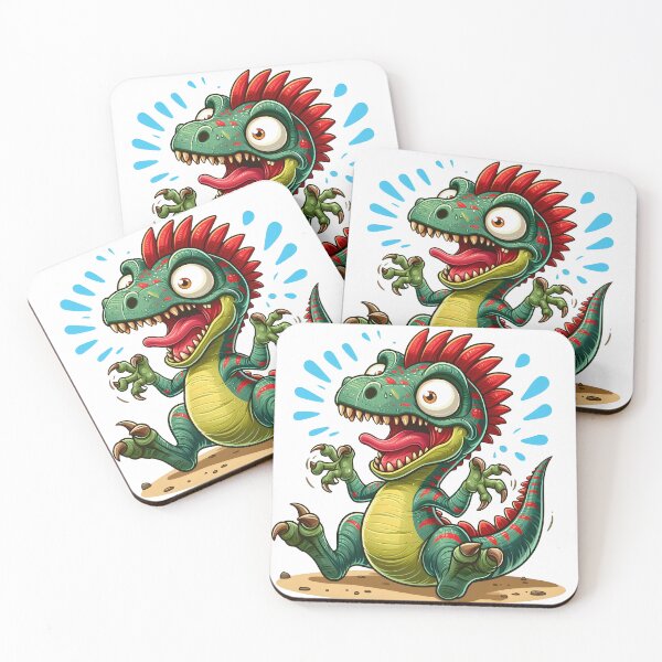 Item preview, Cute Cartoon Spiky Dinosaur Clipart – Funny Baby Dino with Big Eyes & Playful Roar designed and sold by LunaPixelStudio.