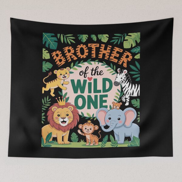 Item preview, Brother Of The Wild One 1st Birthday Safari Family Matching designed and sold by Rrettgison.