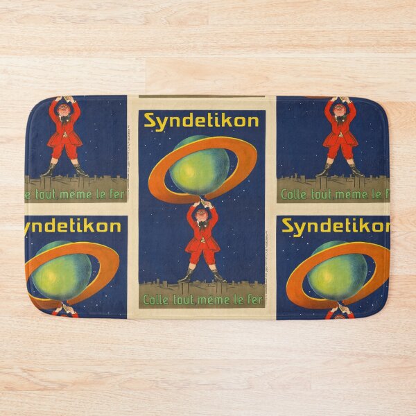 Item preview, Syndetikon Glue Poster by Cappiello | Vintage French Product Ad | Retro Adhesive Wall Art designed and sold by artofuniverse.