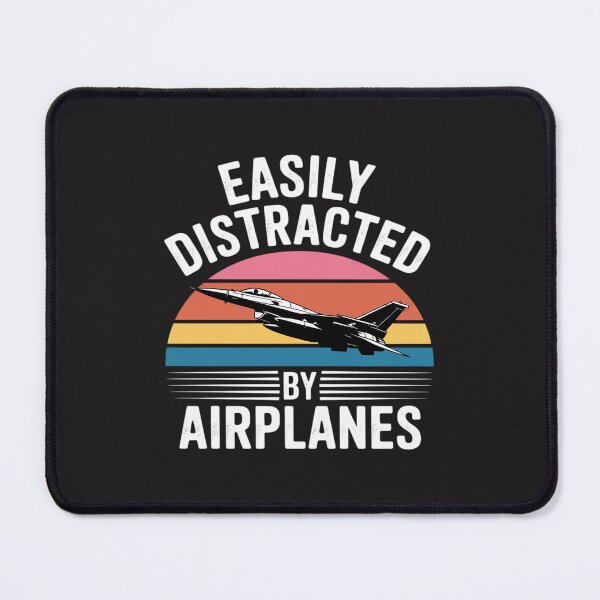 Item preview, Easily Distracted By Airplanes Pilot Aviation Plane Lover designed and sold by GaryBellcvbnb.