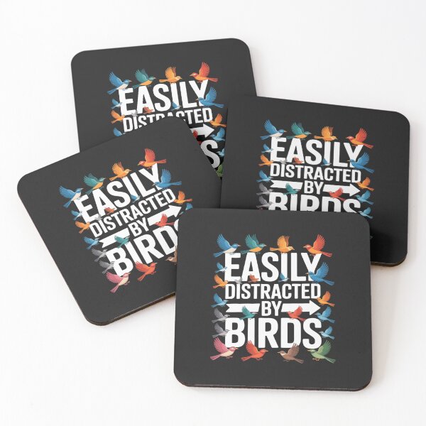 Item preview, Easily Distracted By Birds Funny Birdwatching Bird Lovers designed and sold by TAYLOROUSDALE.