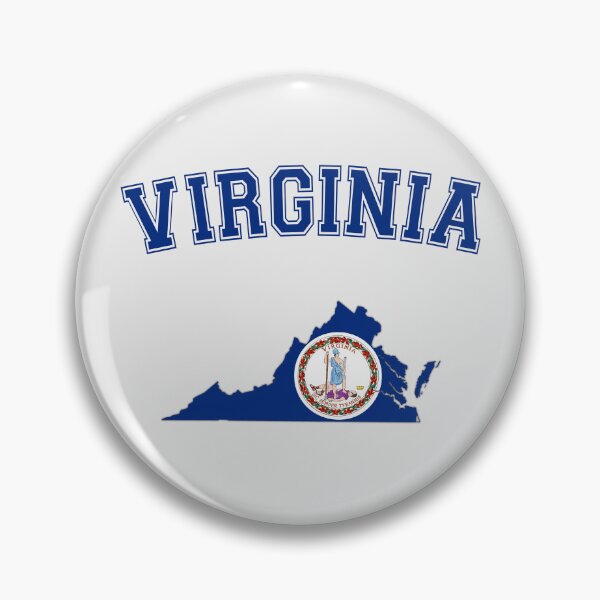 Item preview, Virginia Flag & Seal Map T-Shirt | Patriotic VA State Pride designed and sold by mashmosh.