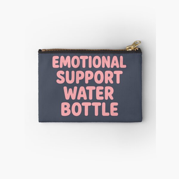 Item preview, Emotional Support Water Bottle – Funny Self Care Aesthetic Quote designed and sold by Afridi Art House.