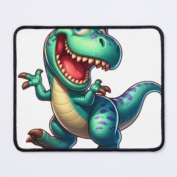 Item preview, Cute Cartoon T-Rex Dinosaur Clipart – Funny Smiling Baby Dino Illustration for Kids designed and sold by LunaPixelStudio.