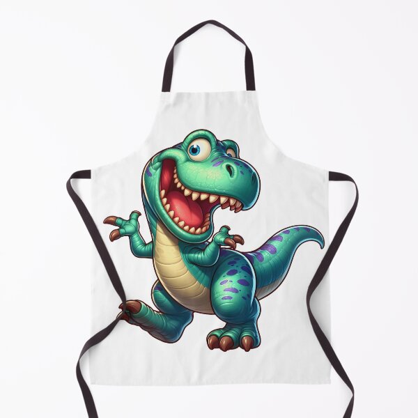 Item preview, Cute Cartoon T-Rex Dinosaur Clipart – Funny Smiling Baby Dino Illustration for Kids designed and sold by LunaPixelStudio.