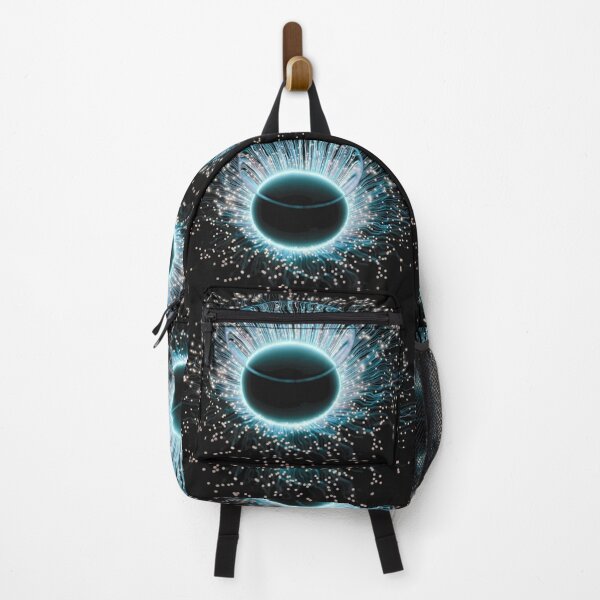 Item preview, Iridescent Blue Energy Bloom — Abstract Orb Art designed and sold by Afridi Art House.