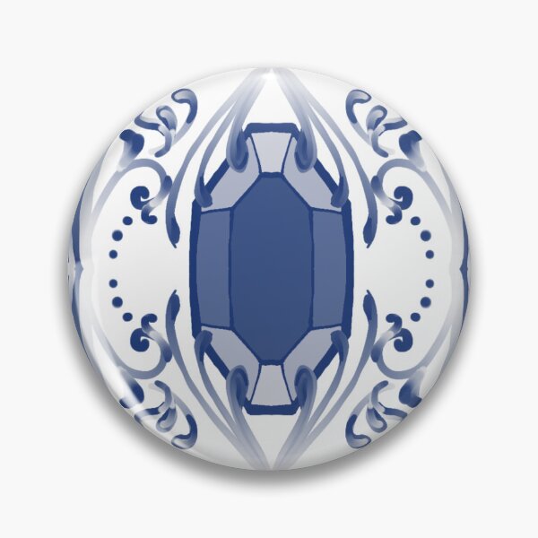 Item preview, Indigo Ornamental Medallion Tile Seamless Pattern with Classic Symmetry designed and sold by SGStudio_Thailand.