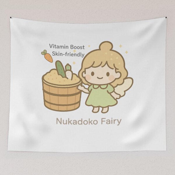 Item preview, Nukadoko Fairy – Carrot Edition | Kawaii Japanese Fermentation Art designed and sold by Yohei-Studio.