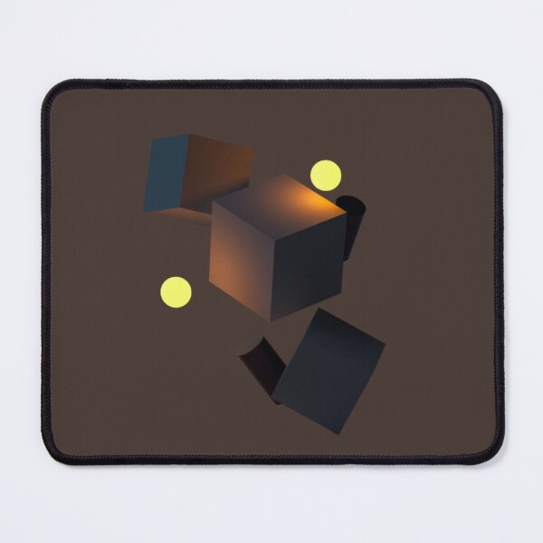 Item preview, Neon Nexus — Glowing Cubes & Luminous Spheres designed and sold by Afridi Art House.