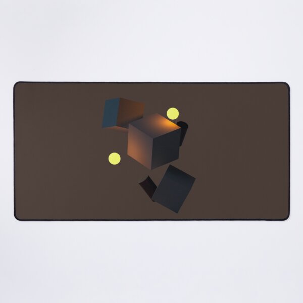 Item preview, Neon Nexus — Glowing Cubes & Luminous Spheres designed and sold by Afridi Art House.