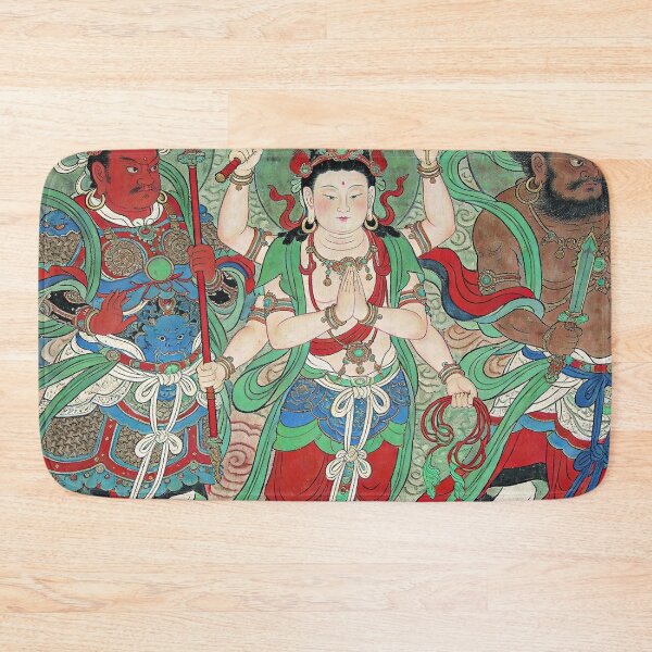 Item preview, Divine Third Lotus Prince Nezha and Guardian Deities Mural designed and sold by zzz888.