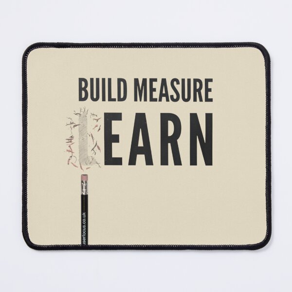 Item preview, Build Measure Learn — Startup Mindset Minimalist Typography designed and sold by Afridi Art House.