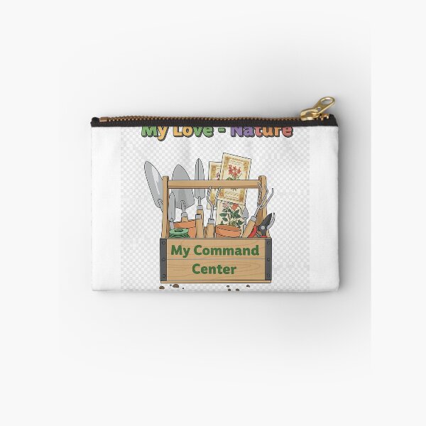 Item preview, My Command Center: Wooden Tool Caddy with Gardening Tools and Botanical Illustrations. Design for Gardeners and Nature Lovers. designed and sold by Studiocolors.