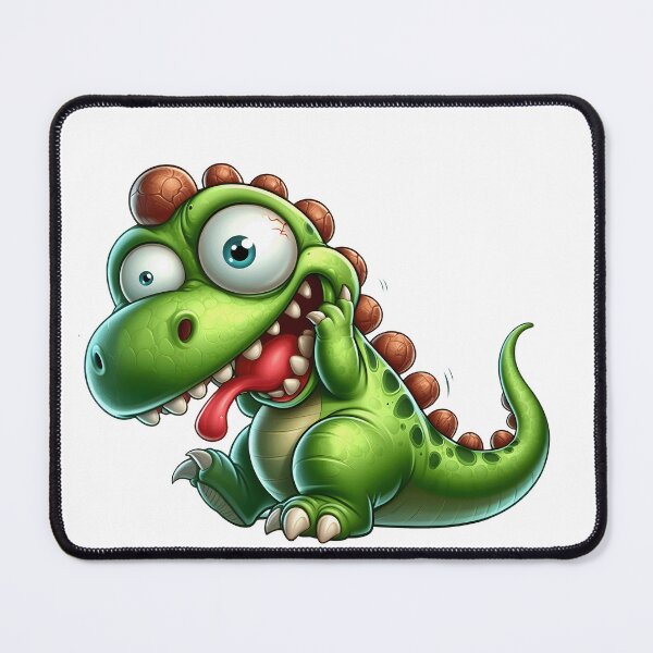 Item preview, Cute Funny Cartoon Dinosaur Clipart – Silly Green Baby Dino with Big Eyes Illustration designed and sold by LunaPixelStudio.