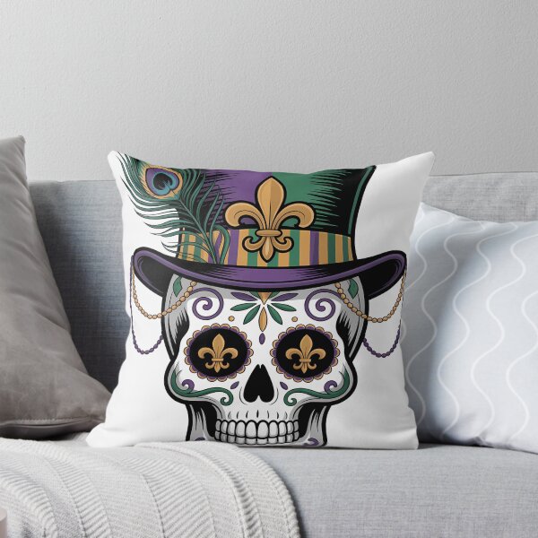 Item preview, Arte de calaveras de azúcar del Carnaval de Mardi Gras de Nueva Orleans designed and sold by BernoNickel.