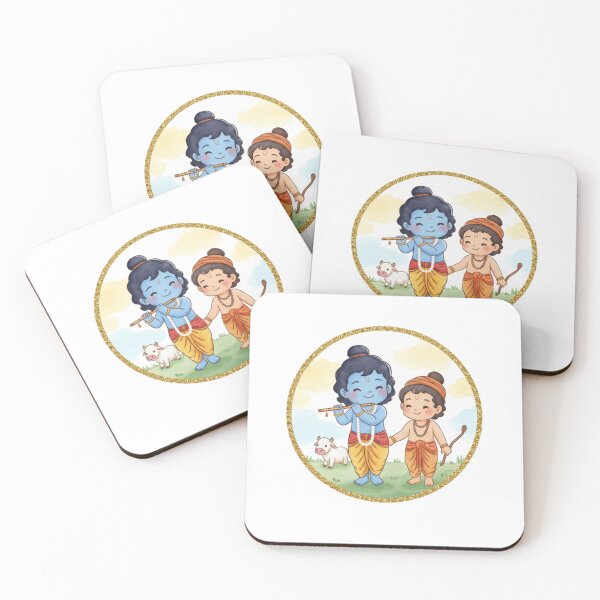 Item preview, Shri Krishna and Balram: Divine Brotherhood | Eternal Protectors of Vrindavan 2 designed and sold by InnerDivineSoul.