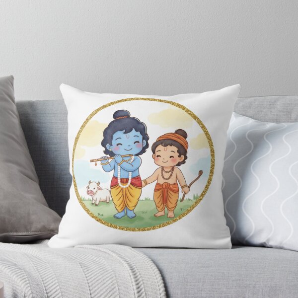 Item preview, Shri Krishna and Balram: Divine Brotherhood | Eternal Protectors of Vrindavan 2 designed and sold by InnerDivineSoul.