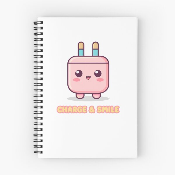 Item preview, Charge & Smile – Cute Kawaii Power Plug Buddy designed and sold by Smile-AlNo.